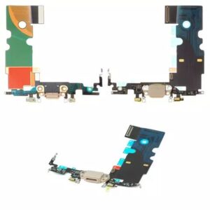 Шлейф для iPhone 8, конектора зарядки, золотистий